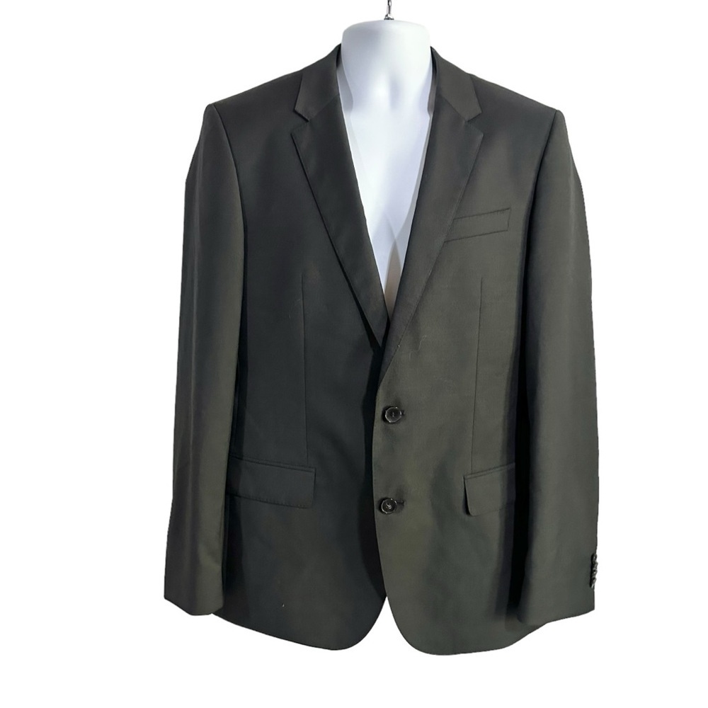 BOSS Hugo Boss Huge3 Genius2 Black Single Breasted Skinny Fit Blazer Size 40R - Picture 1 of 7